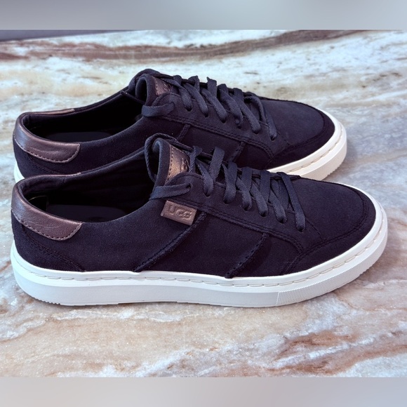 Women’s UGG Alameda lace up suede leather navy sneakers- Size 7 - Picture 5 of 10